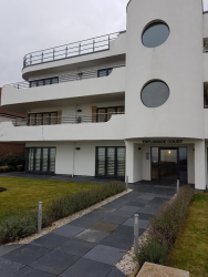 After picture of onsite coating in Frinton-on-Sea, Essex, of aluminium doors.