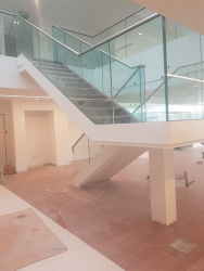 After picture of onsite coating of Land Rover showroom, Southend, Essex.