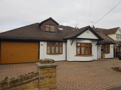 Before picture of uPVC coating onsite in Upminster, Essex.