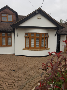Before picture of uPVC coating onsite in Upminster, Essex.