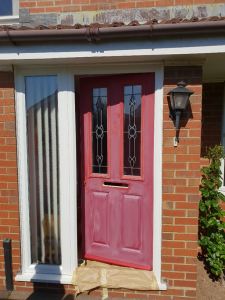 Before picture of uPVC front door onsite in Felixstowe.