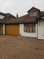Before picture of uPVC coating onsite in Upminster, Essex.